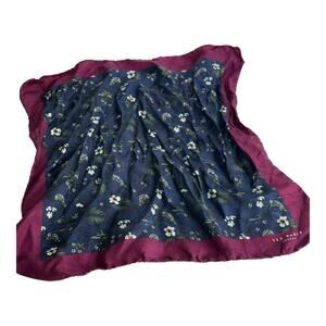 ted baker floral silk pocket square handkerchief